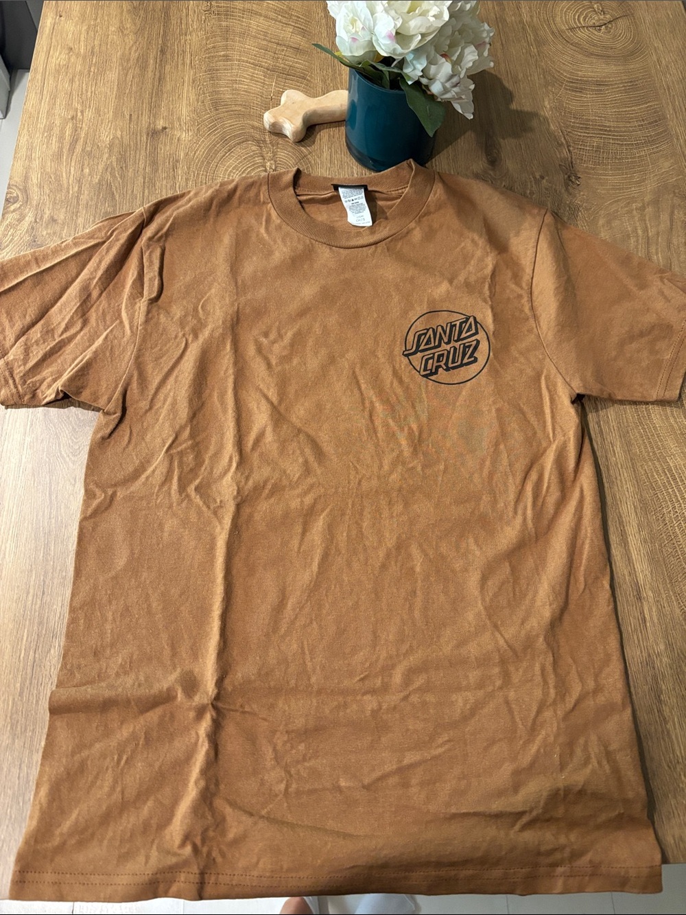 Santa Cruz Skateboards Rust Brown Short Sleeve Logo Tee